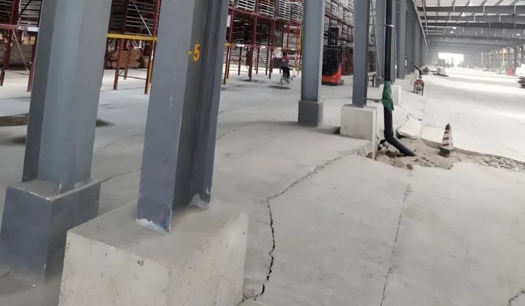 临夏厂房混凝土地面下沉原因及加固方案！